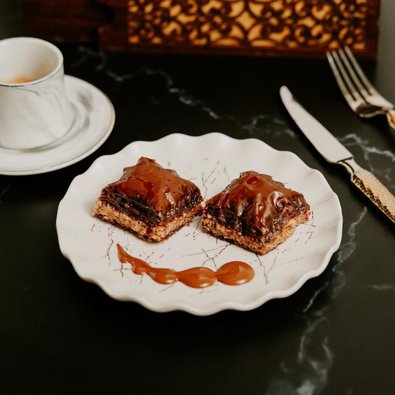 Chocolate Nougat Baklava